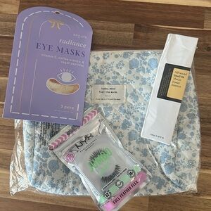 New Self Care Beauty Bundle Eye Masks | Snail Essence | Lashes & Pouch